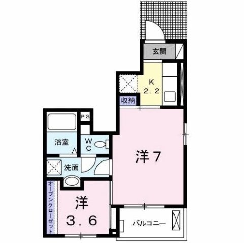 クリスタル　北郷の間取り