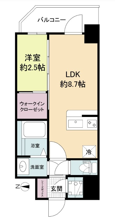 セレニテ新大阪グランデ　ミリューの間取り