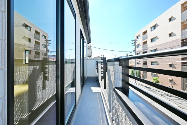 ハートフルタウン一ヶ谷町新築一戸建て│2SLDK+駐車1台可（ビルトインガレージ）のバルコニー|-2階バルコニー-