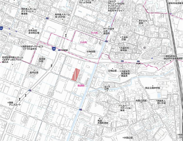 梅満土地の地図