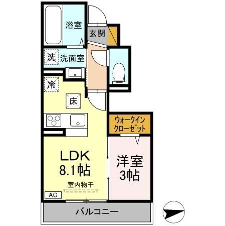 palacio Aの間取り