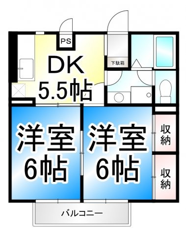 エステートしなのの間取り
