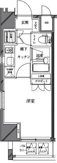 【間取り】 | セジョリ蒲田 | 間取り図