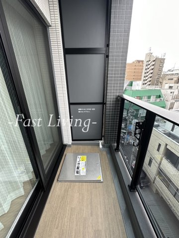 クレストコート新宿山吹町のバルコニー