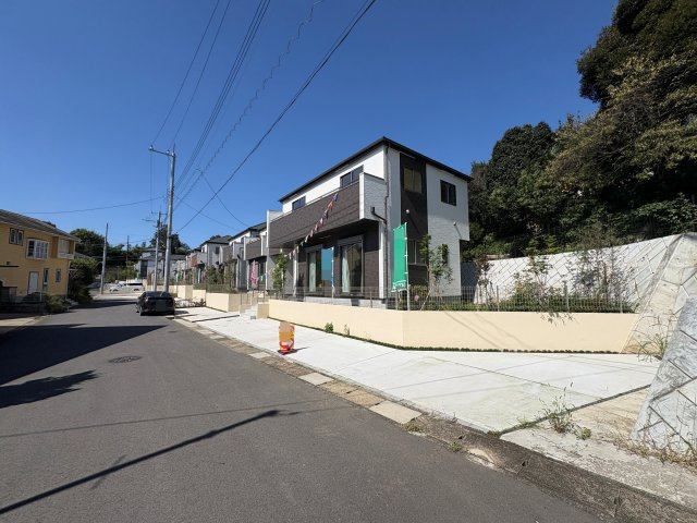 柏市大室の前面道路含む現地写真