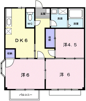 【間取り】 | エリール　岡本　１１号