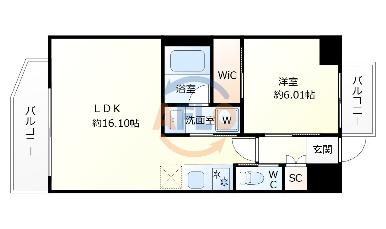 プレジオ梅田の間取り|プレジオ梅田　間取り