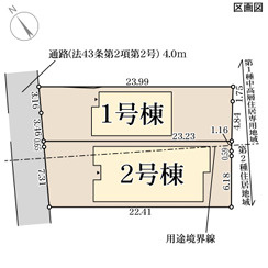 リーブルガーデン高石市高師浜1丁目4期の区画図