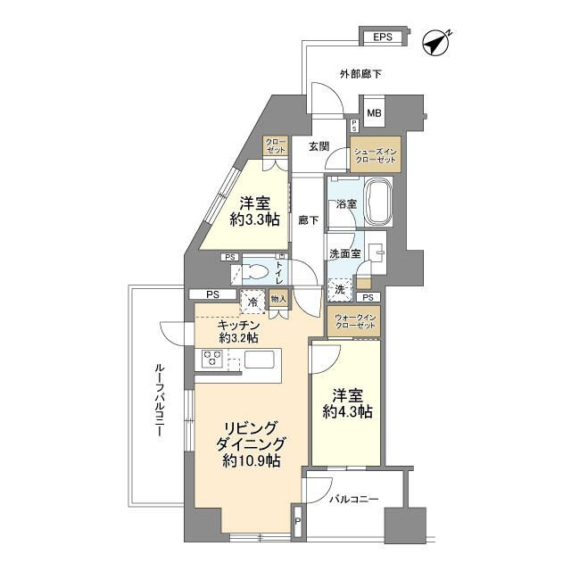 ブランズ武蔵小山の間取り