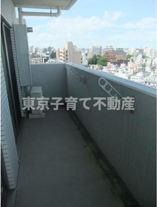 文京区本駒込５丁目の賃貸マンションのバルコニー