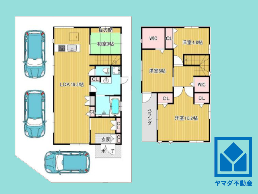 大津市大江6丁目の間取り