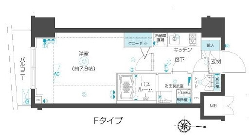 ZOOM市谷本村町の間取り