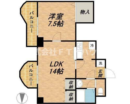 ベルシェ船橋ラマージュの間取り