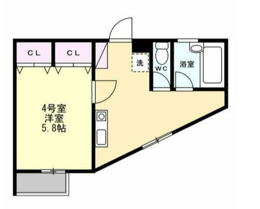 【間取り】 | シャルム戸塚 | 一人暮らしに最適な１Kです！
