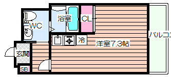 【間取り】 | サンクチュアリ北梅田