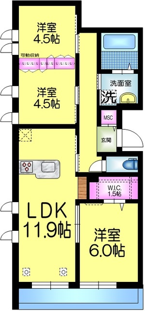 メゾン　シンフォニーの間取り|間取り