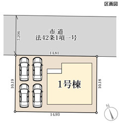 リーブルガーデン沖縄市泡瀬第2の区画図