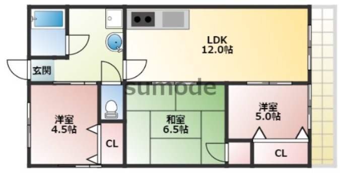 ヒルサイドテラス千里丘の間取り
