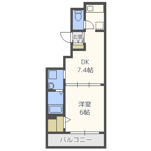 エステムコート心斎橋EASTⅢエクシードの間取り|エステムコート心斎橋EASTIIIエクシード　間取り