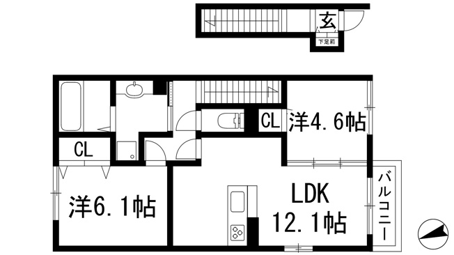 【間取り】 | アビタシオン仁川2