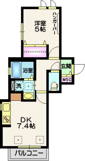 サニーハイツ目黒の間取り