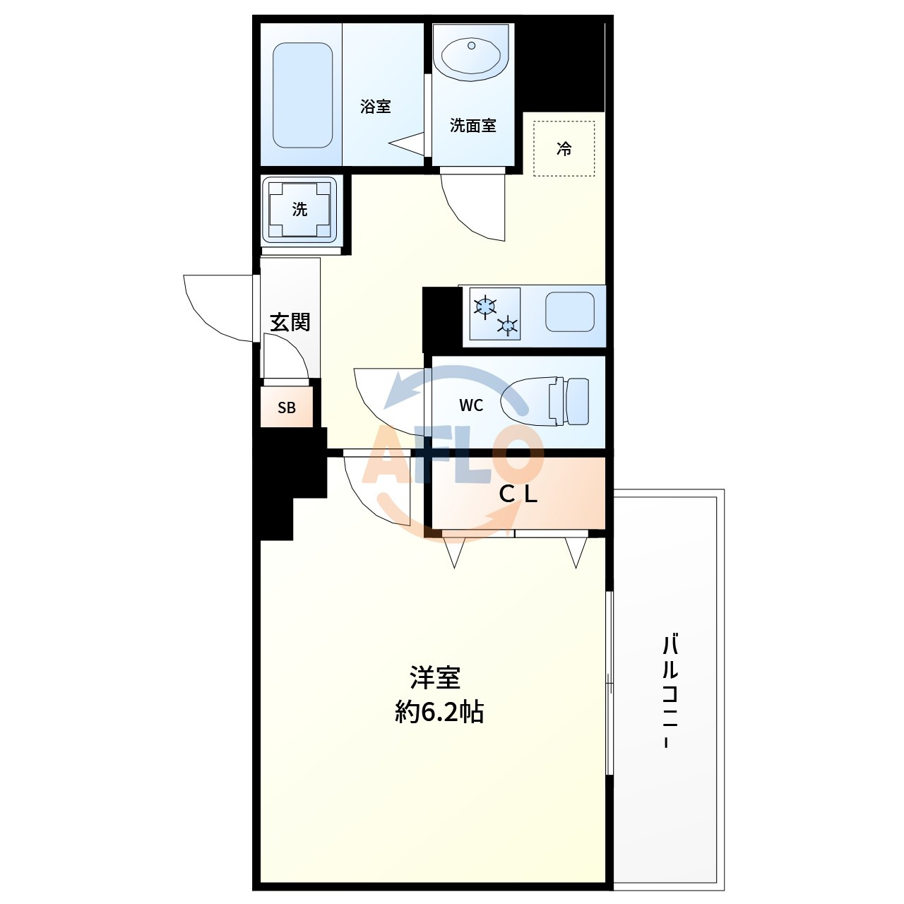 ラグゼ新大阪北の間取り|間取り