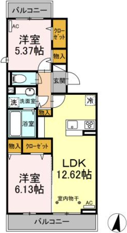 グリシーヌの間取り