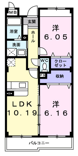 メゾンドルミエールの間取り