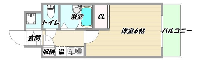 大阪市淀川区西中島１丁目の賃貸マンションの間取り