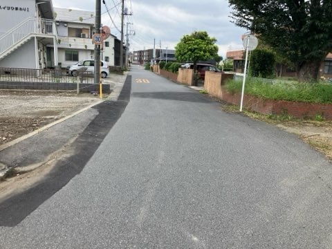 BLOOMING GARDEN　本庄市東台5丁目の前面道路含む現地写真
