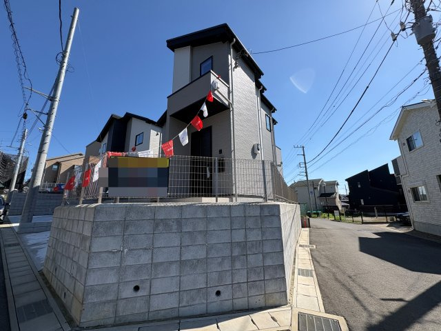 柏市高田６期の前面道路含む現地写真