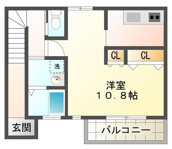 リブフラット塩屋の間取り
