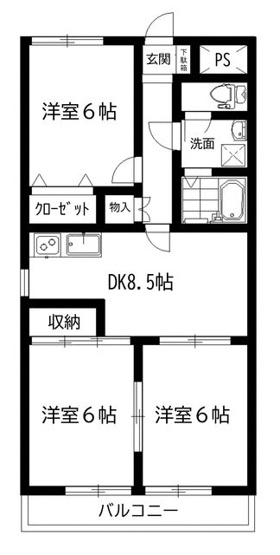 【間取り】 | セントラルハイツ
