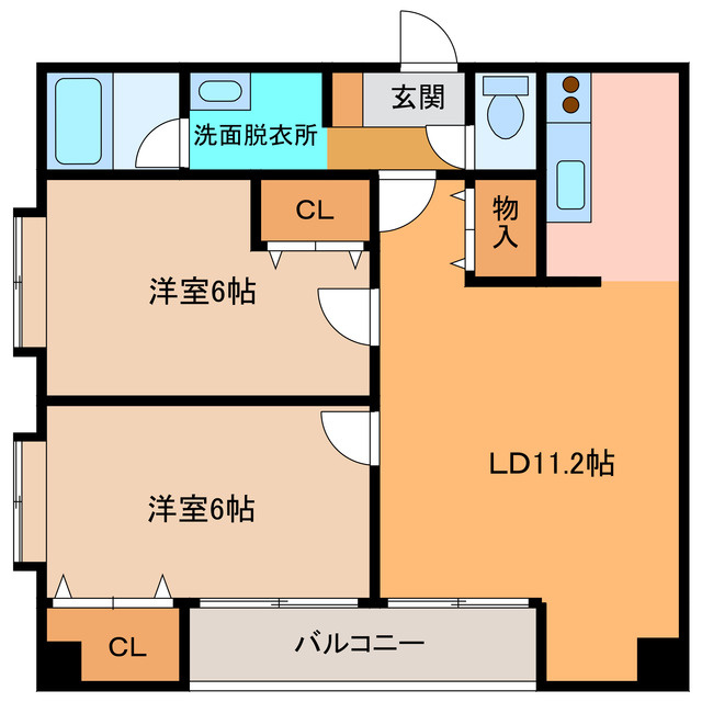帯広16丁目ビルの間取り