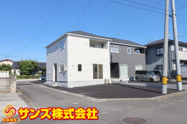 鏡石町境　　　2号棟　　　鏡石第１小学校、鏡石中学区の外観|南西側から見た外観♪