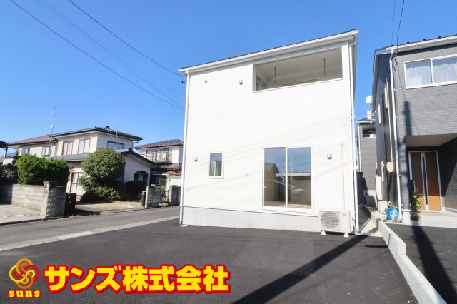 鏡石町境　　　2号棟　　　鏡石第１小学校、鏡石中学区の外観|南東側から見た外観♪