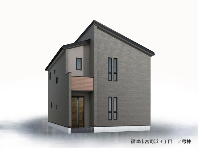 リーブルガーデン福津市宮司浜3丁目の外観パース
