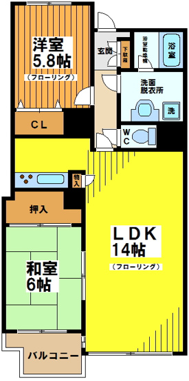 【間取り】 | ラヴェール浜田山