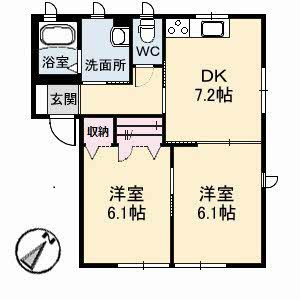 グリーンノート D棟の間取り
