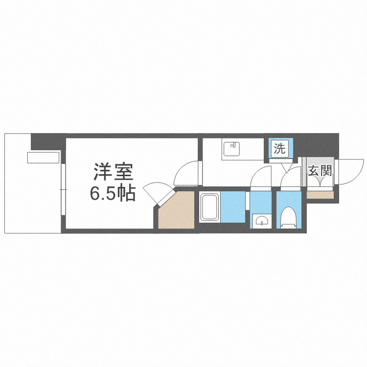 ワールドアイ難波南PORTAの間取り