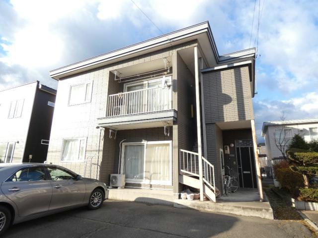 西24南4上下二戸借家　D棟の外観