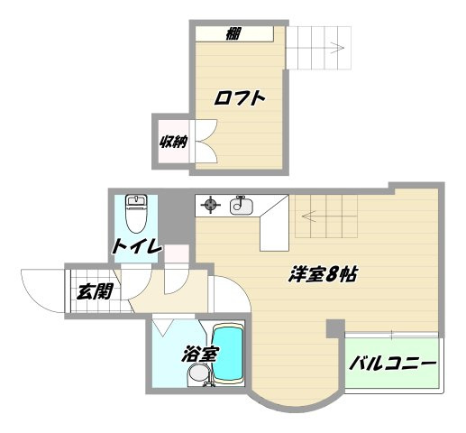 大阪市淀川区東三国１丁目の賃貸マンションの間取り