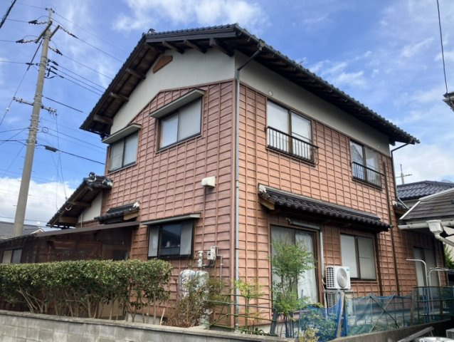 米子市河岡　中古住宅の外観|裏側から