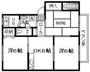【間取り】 | バリュージュ新家B棟