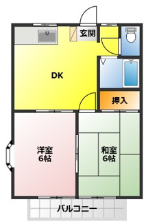 【間取り】 | エステートピア岸町