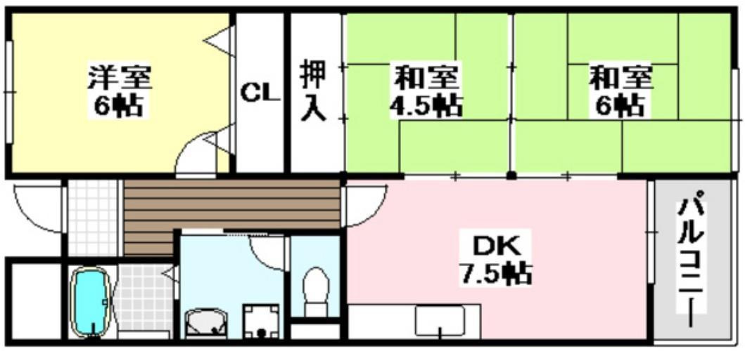伸栄ハイツの間取り