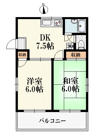 サングリーン清水の間取り