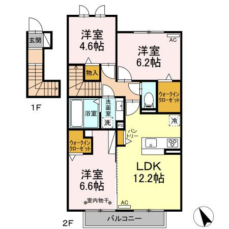 ベスタVの間取り