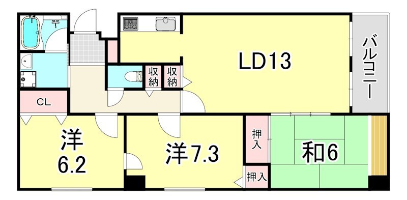 ソフィア塚口の間取り