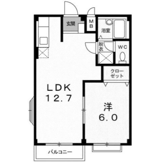 【間取り】 | エルディムのぞみⅠ